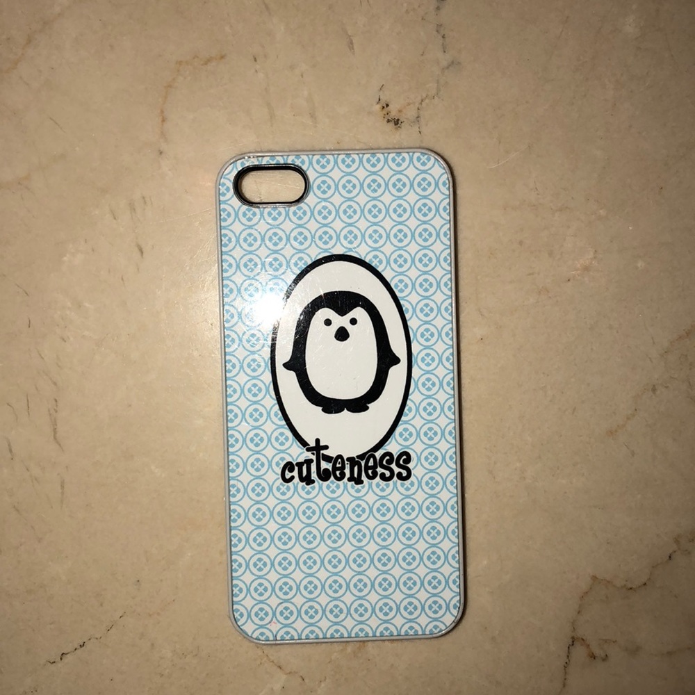 Cute iPhone 5/5s case with penguin